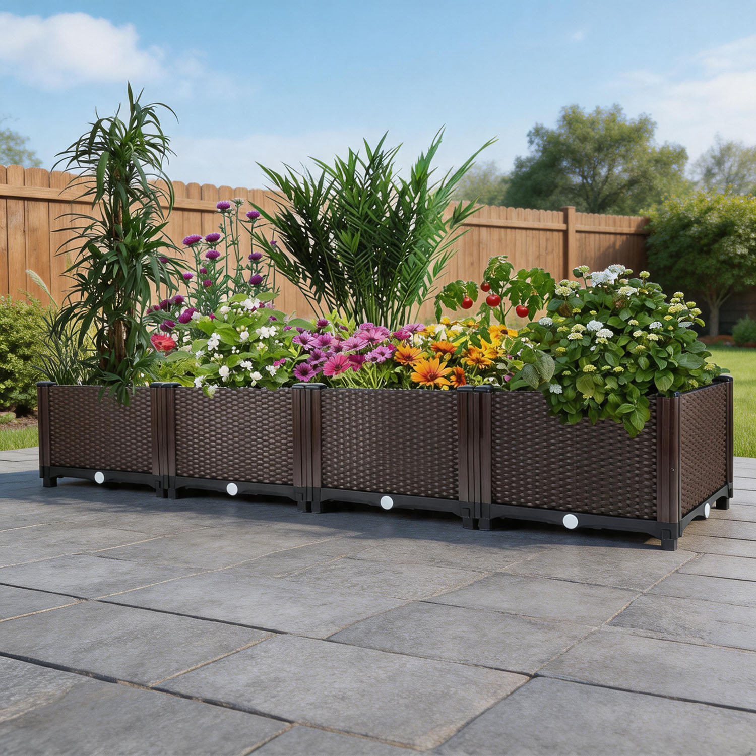 Outdoor Daybed Furniture - Zelfwaterende verhoogde moestuinbak – 160 cm